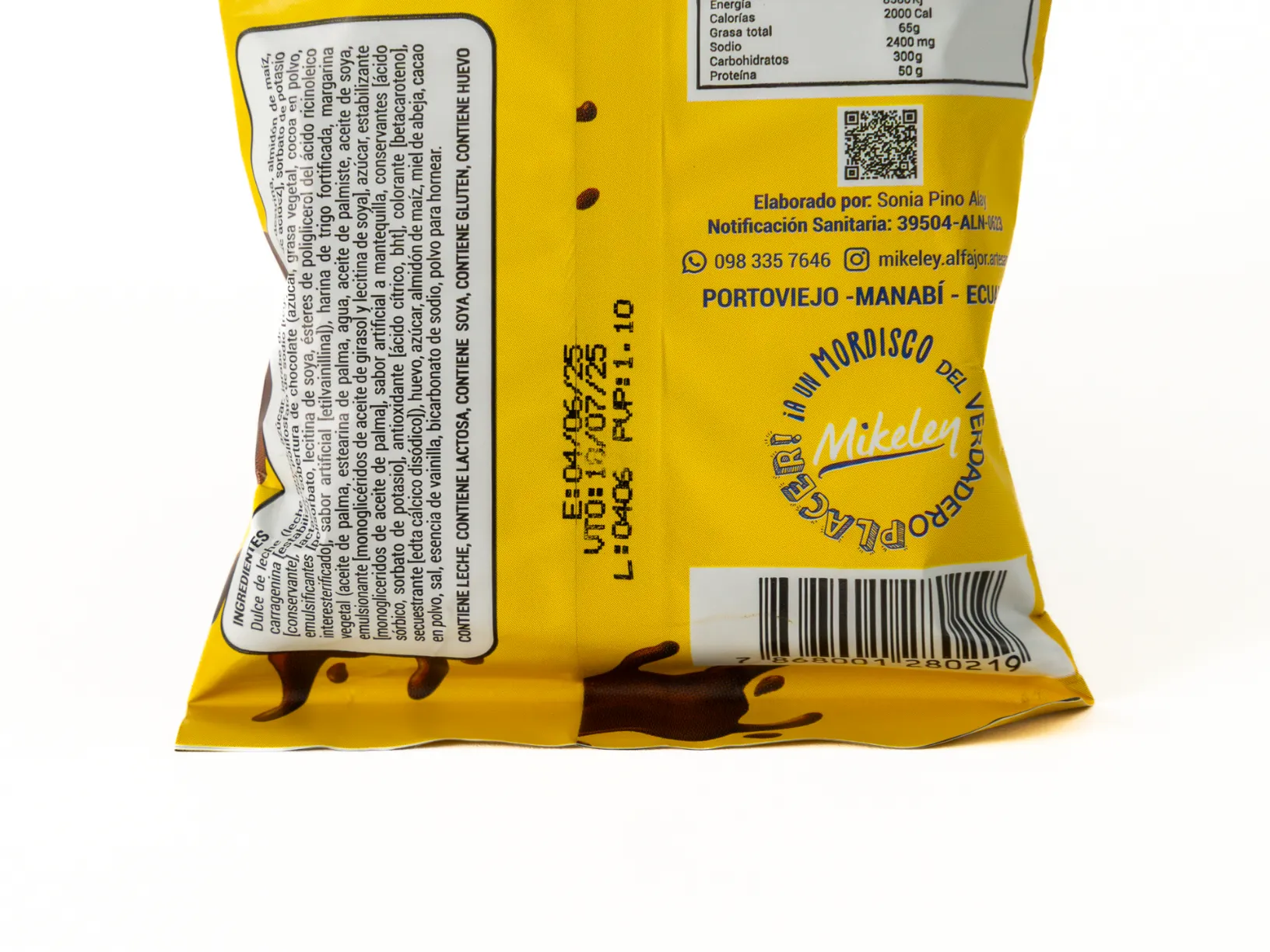 Alfajor con Cobertura Sabor a Chocolate MIKELEY 60G - Image 4