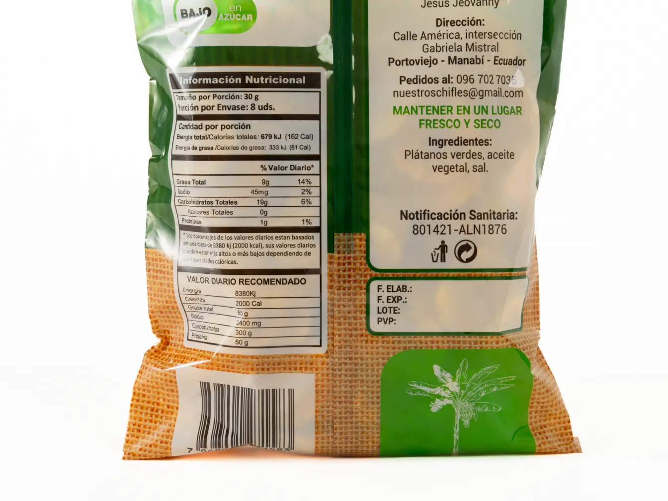 Chifles de Plátano Verde Redondo NUESTROS CHIFLE - Image 4