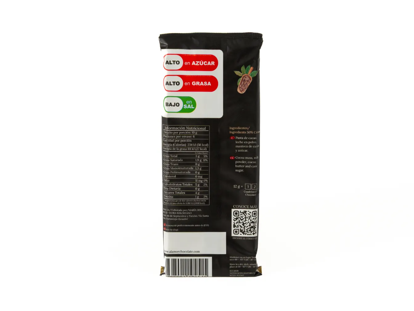 Chocolate con Leche 50% ALAMOR 60G - Image 3