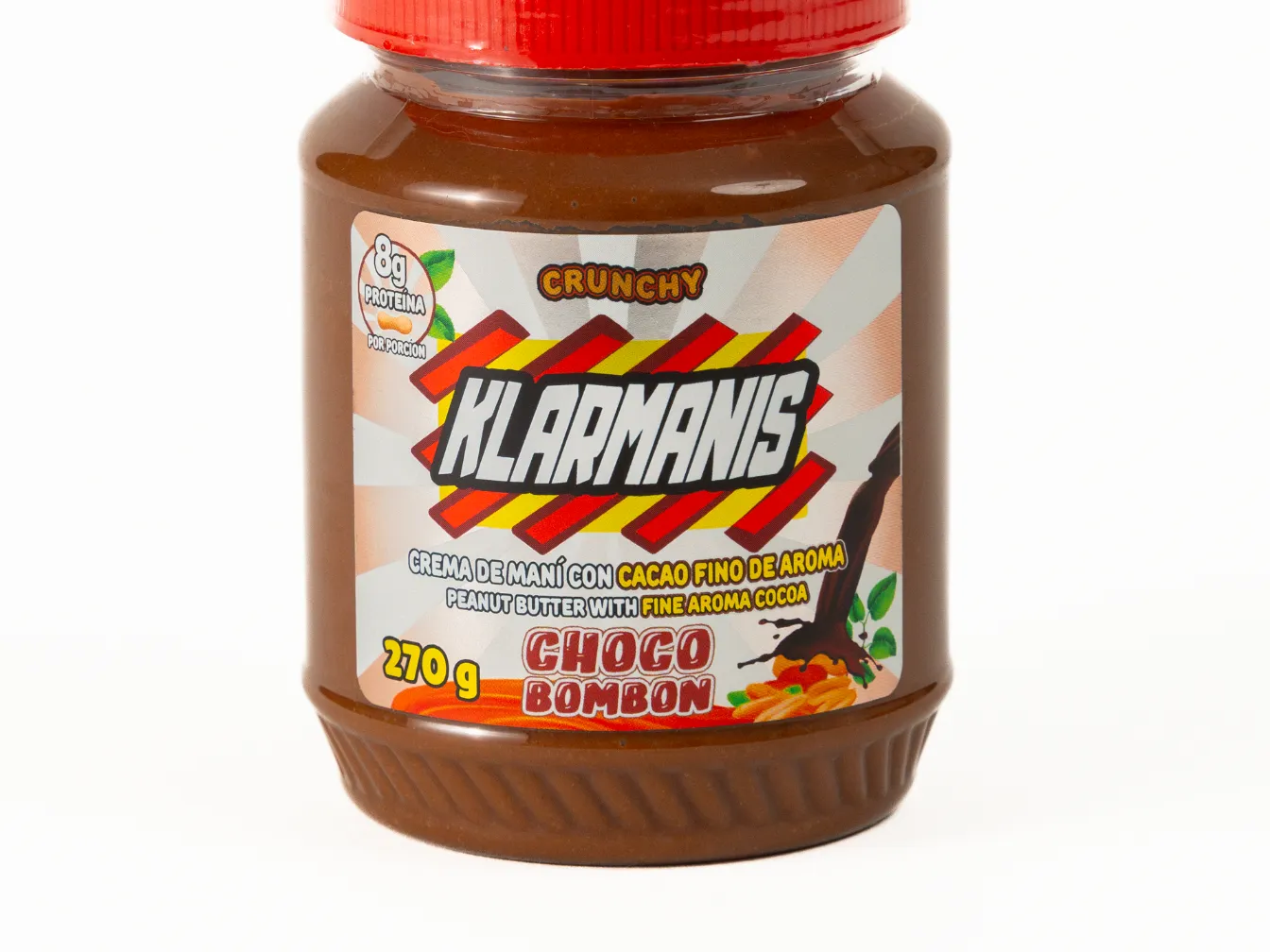 Crema de Maní con Cacao Fino de Aroma Choco Bombon KLARMANIS - Image 2