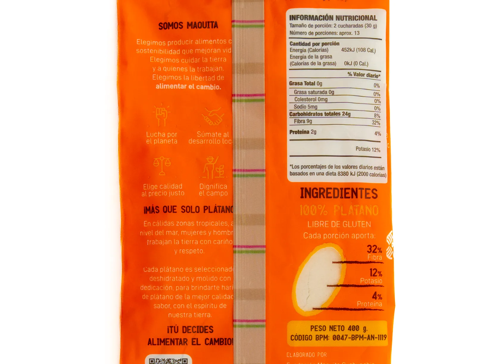 Harina de plátano MAQUITA ALIMENTA EL CAMBIO 500G - Image 4