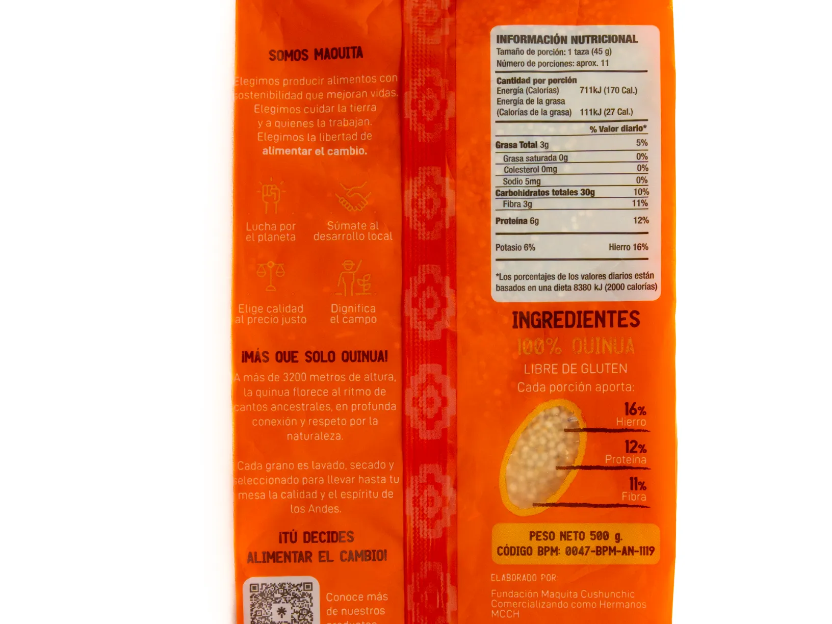 Quinua MAQUITA ALIMENTA EL CAMBIO 500G - Image 4