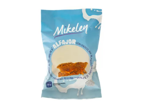 Alfajor con Chocolate Blanco MIKELEY 60G