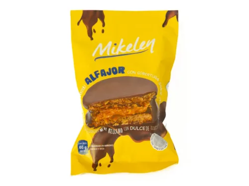 Alfajor con Cobertura Sabor a Chocolate MIKELEY 60G