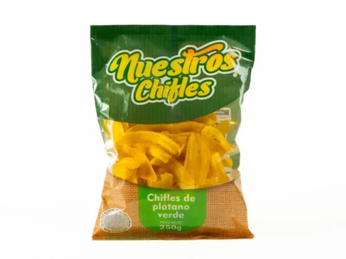 Chifles de Plátano Verde Largo NUESTROS CHIFLES 250G