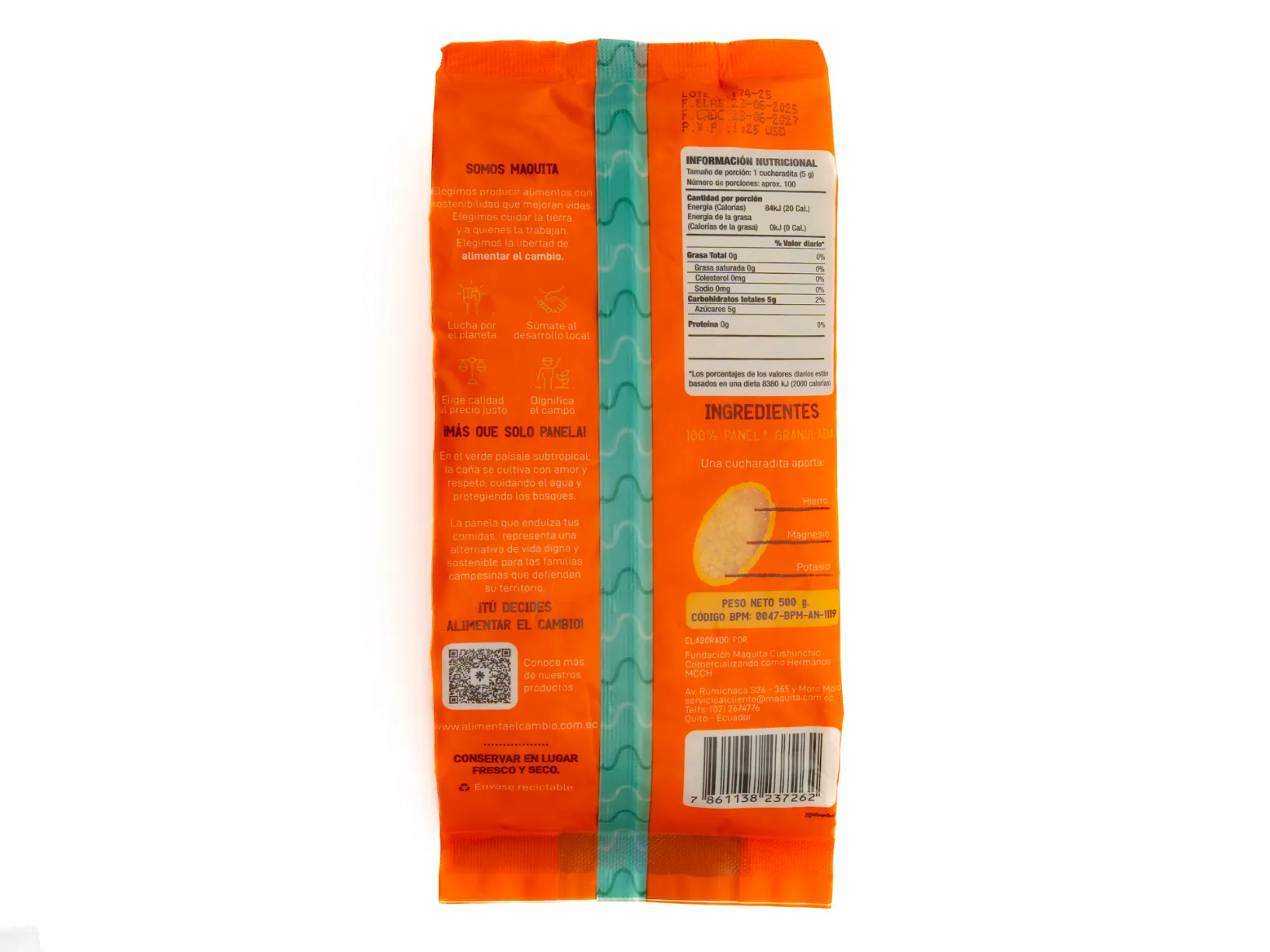 Panela MAQUITA ALIMENTA EL CAMBIO 500G - Image 3