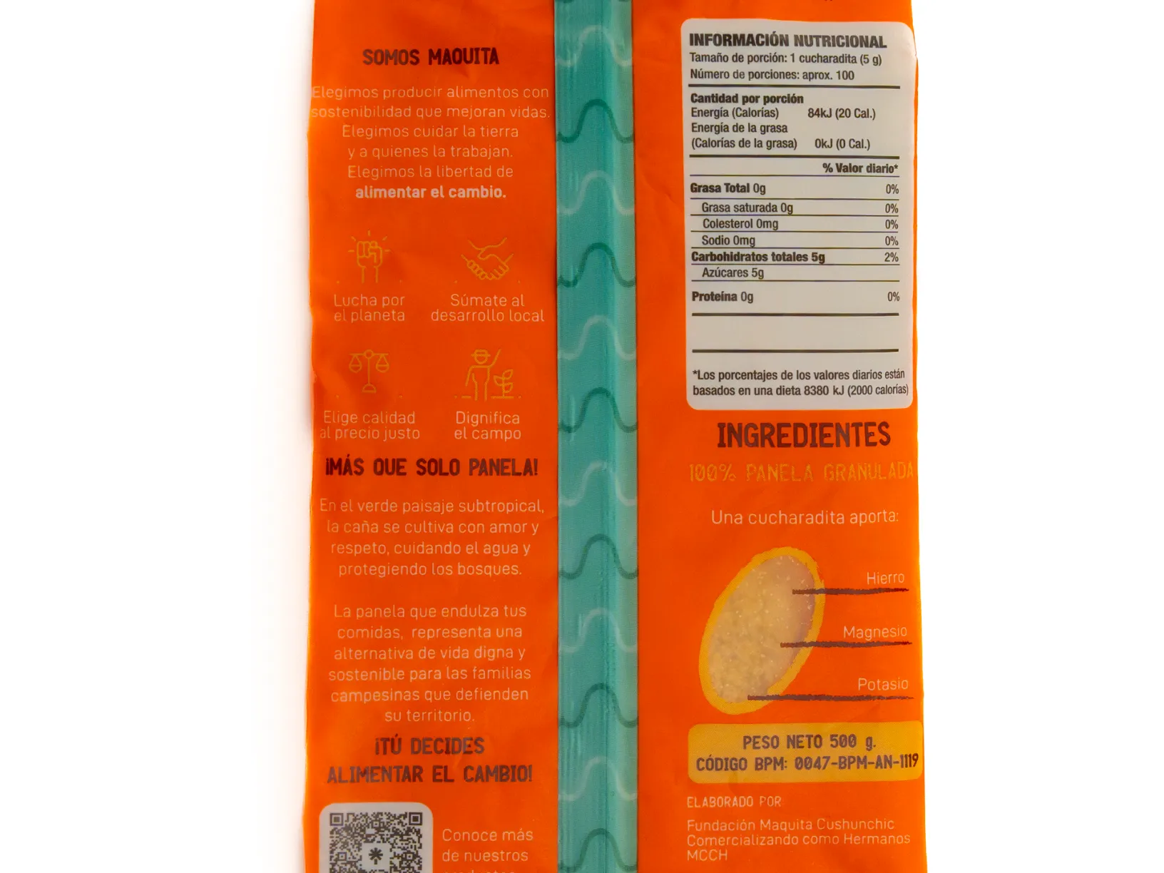 Panela MAQUITA ALIMENTA EL CAMBIO 500G - Image 4